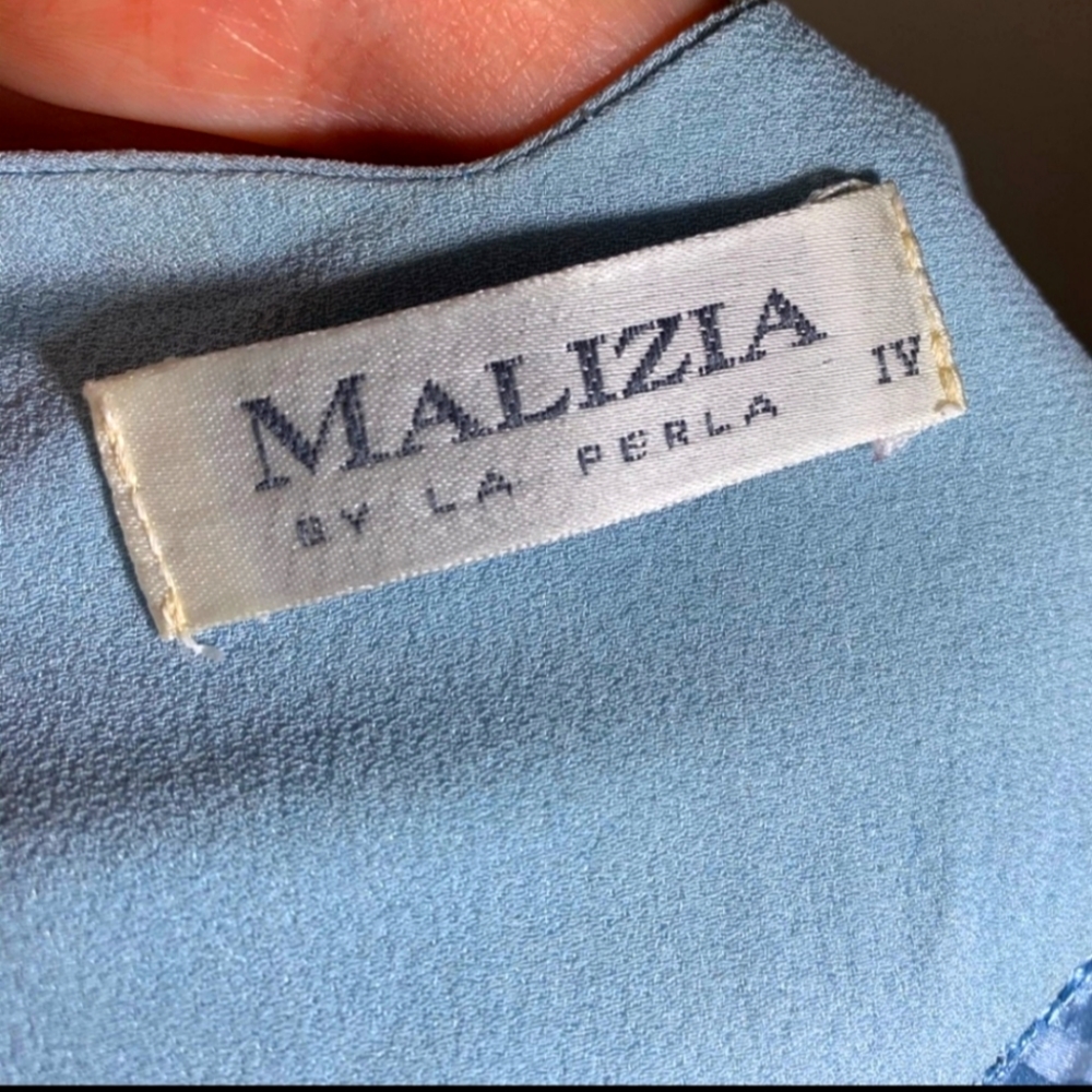 La Perla Malizia Blue Slip Nightgown Lingerie